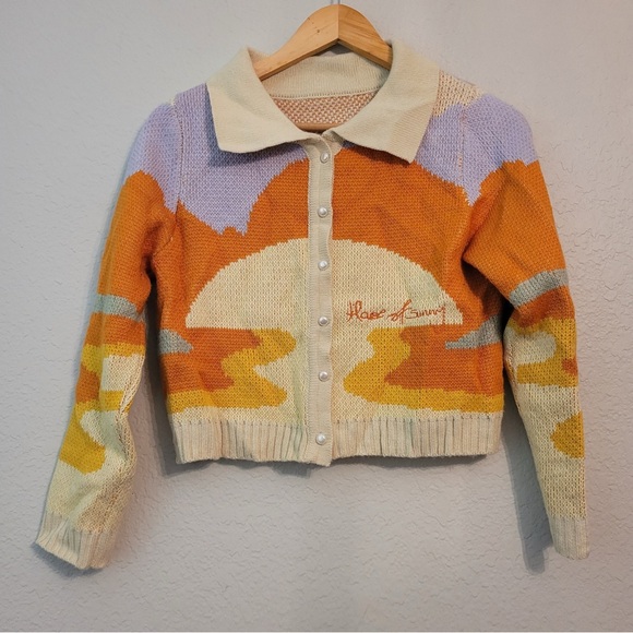 House Of Sunny Day Tripper Cardigan size medium - Picture 2 of 5
